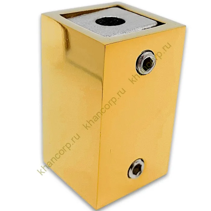 Крепление FDC-60 трубы 15х15 к стене, нержавейка/золото