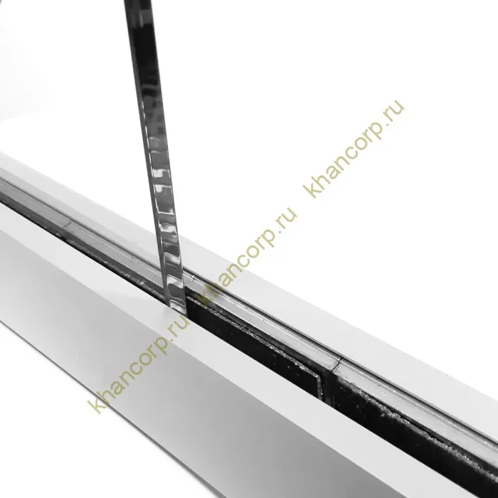 Профиль зажимной FKP-40 в сборе с крышкой, алюминий/анодированный