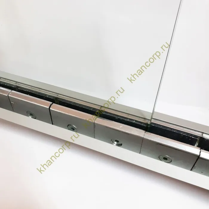 Профиль зажимной FKP-40 в сборе с крышкой, алюминий/анодированный