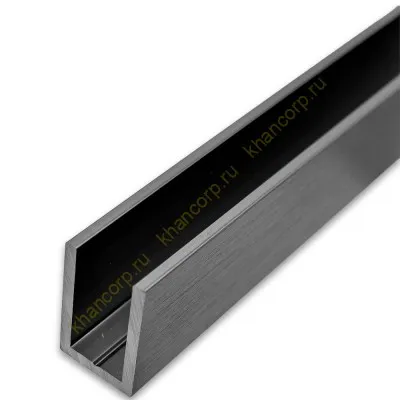 Профиль FDPA-51.22 для стекла 19х12х1,75, длина 2.2 м, алюминий/оружейная сталь