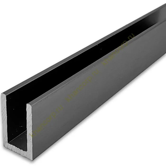 Профиль FDPA-51.22 для стекла 19х12х1,75, длина 2.2 м, алюминий/оружейная сталь