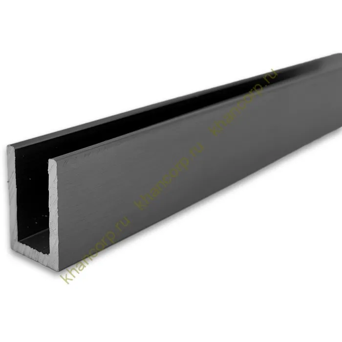 Профиль FDPA-51.22 для стекла 19х12х1,75, длина 2.2 м, алюминий/оружейная сталь