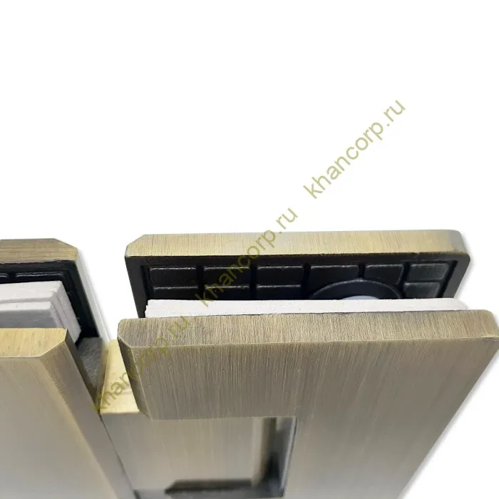 Петля Альфа α FDP-12 стекло-стекло 180˚ нержавейка/бронза