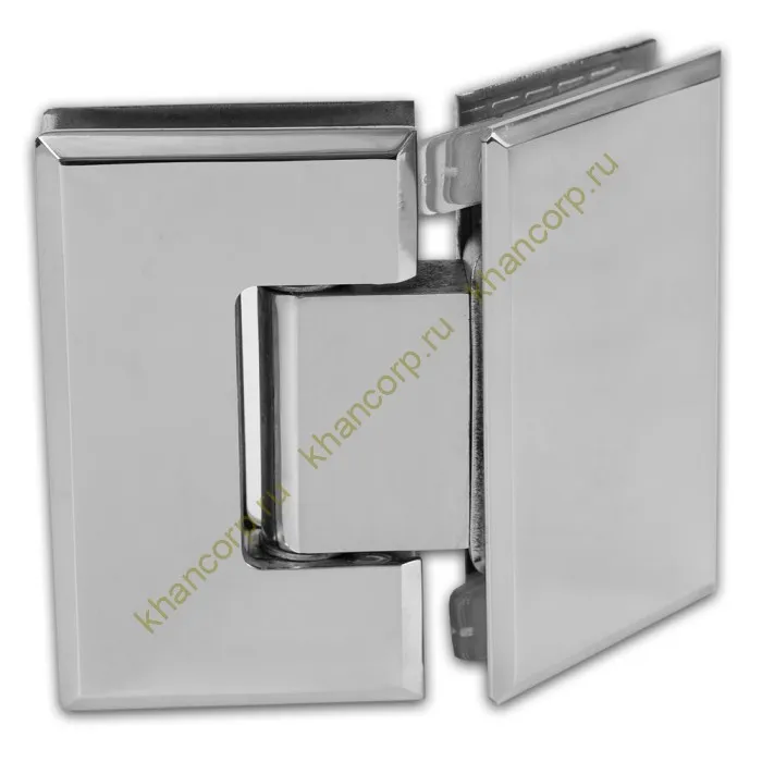 Петля Бета β FDP-24E стекло-стекло 135˚, нержавейка/полированный