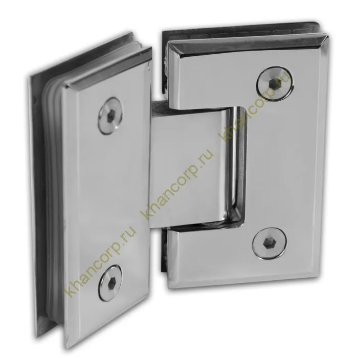 Петля Бета β FDP-24E стекло-стекло 135˚, нержавейка/полированный