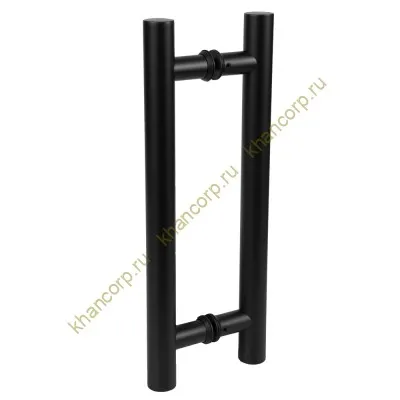 Ручка FKR-200 для стеклянной двери 32x300х450 мм, нержавейка/черный