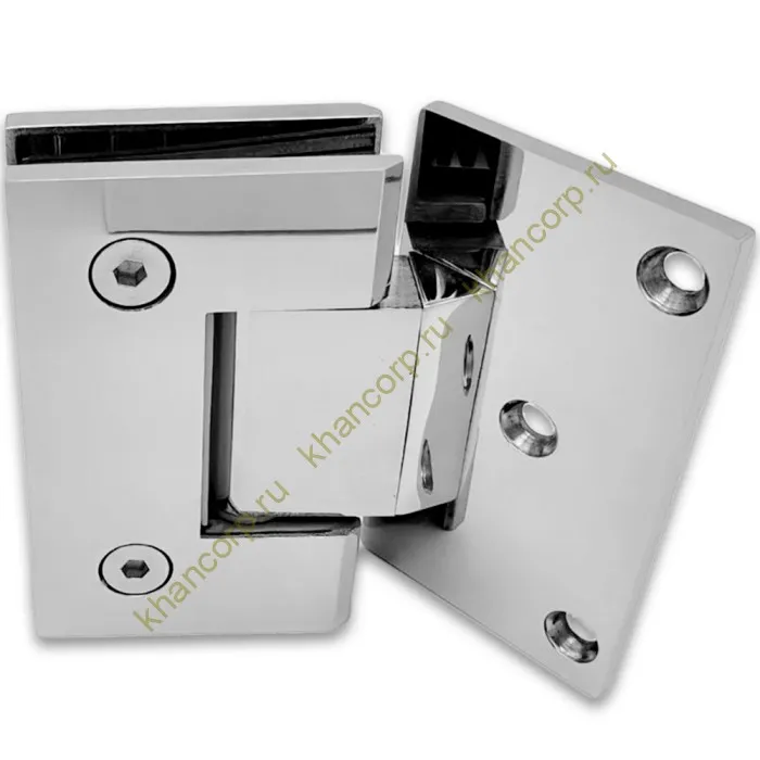 Петля Альфа α FDP-16 стена-стекло 135°, нержавейка/полированный