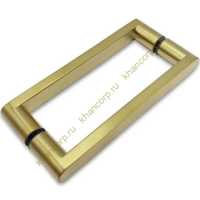 Ручка скоба FDR-86, 25*200*225 мм, нержавейка/брашированное золото