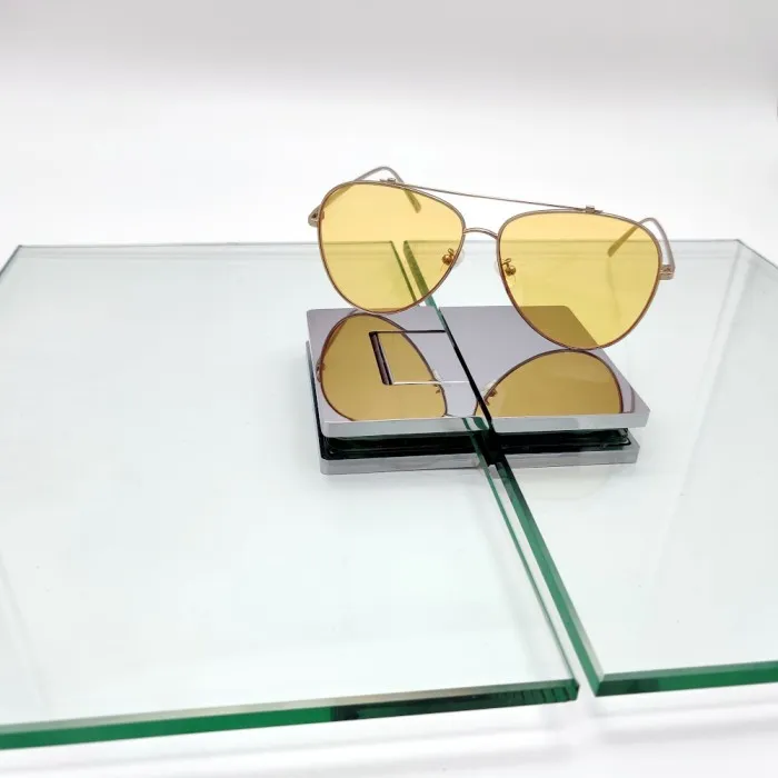 Петля Афина FDP-132 стекло-стекло 180˚, латунь/хром