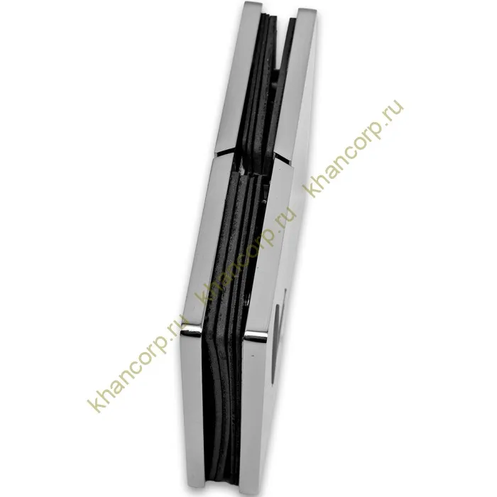 Петля Афина FDP-132 стекло-стекло 180˚, латунь/хром