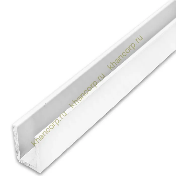 Профиль для стекла FDPA-51.22, 19х12х1,75, длина 2,2 м, алюминий/белый