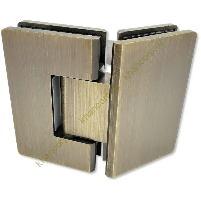 Петля Альфа α FDP-14 стекло-стекло 135˚ нержавейка/бронза