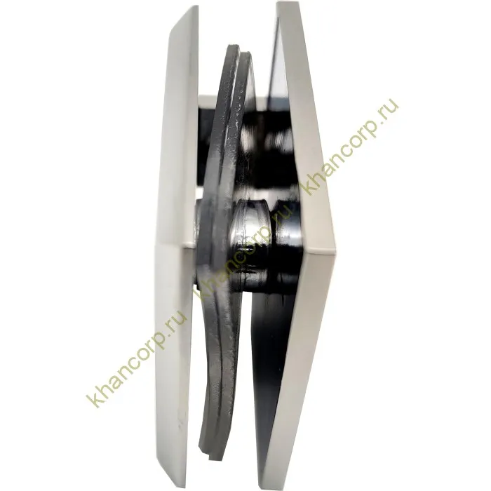 Коннектор Бета β FDK-22 стена-стекло 90˚, нержавейка/полированный