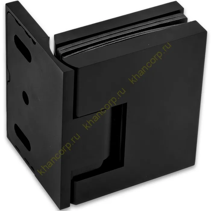 Петля Фурия FDP-240L стена-стекло 90° левая, с подъемным механизмом, латунь/черный