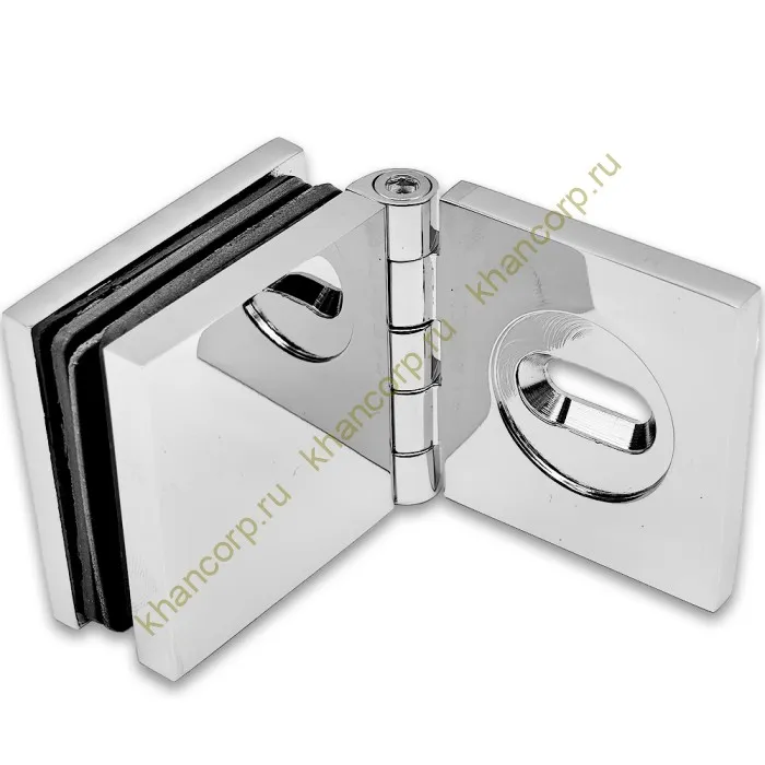 Коннектор Пегас FDK-100 стена-стекло 0°-180°, латунь/хром