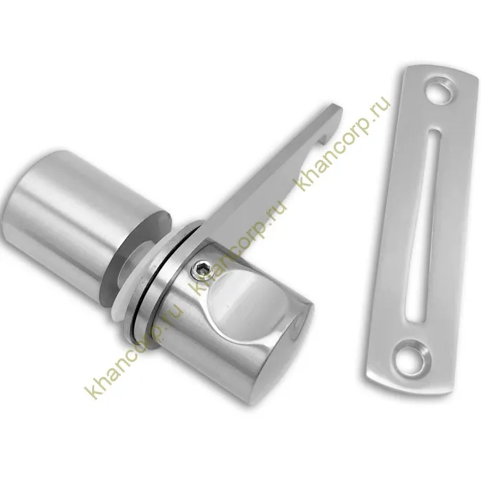 Защелка сантехническая FDA-88R стекло-стена правая, нержавейка/матовый