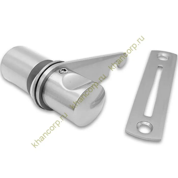 Защелка сантехническая FDA-88R стекло-стена правая, нержавейка/матовый