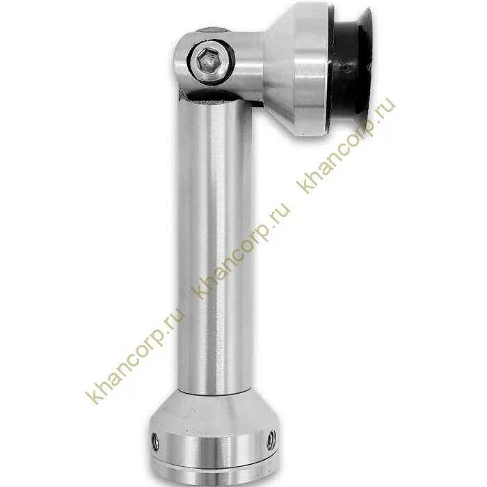 Точечное крепление FKK-61 пол-стена-стекло 103 мм регулируемое. С зенковкой, нержавейка/матовый