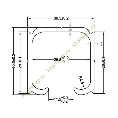 Трек FDS-151.3 для раздвижной системы FDS-15/FDS-20.21/FDS-20.31 длина 3 м, алюминий/анодированный