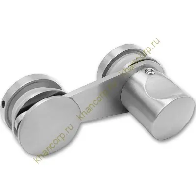 Защелка сантехническая FDA-89L стекло-стекло левая, нержавейка/матовый