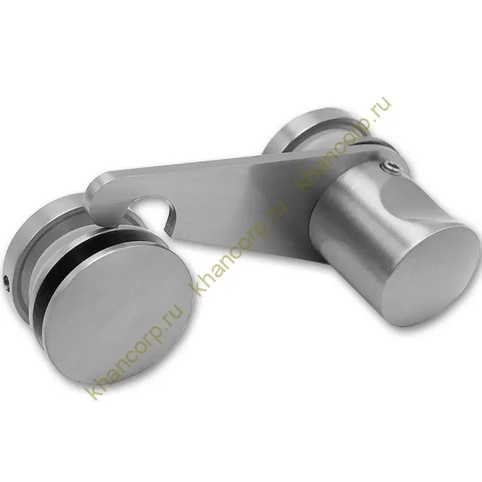 Защелка сантехническая FDA-89L стекло-стекло левая, нержавейка/матовый