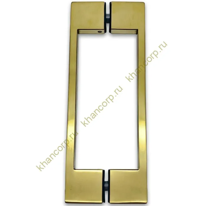 Ручка скоба FDR-90, 10х15х220х1.0 мм, нержавейка/брашированное золото