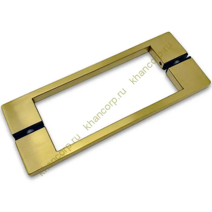 Ручка скоба FDR-90, 10х15х220х1.0 мм, нержавейка/брашированное золото