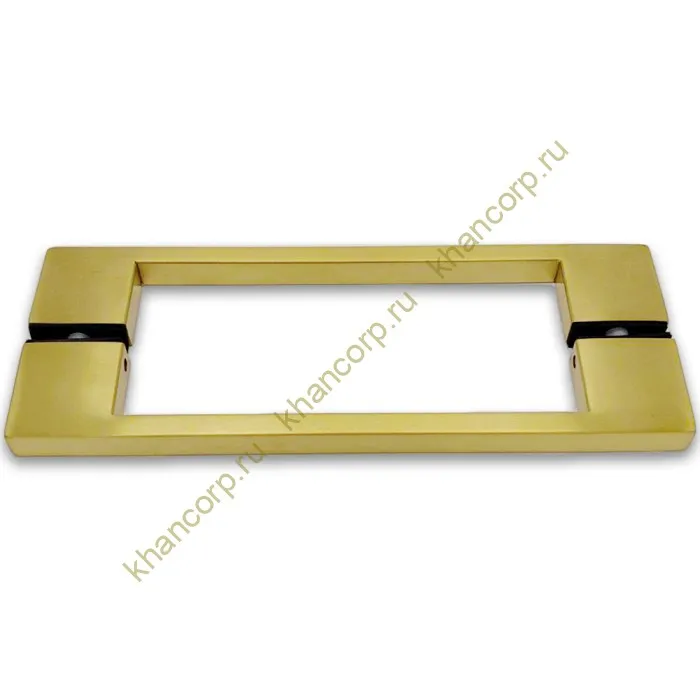 Ручка скоба FDR-90, 10х15х220х1.0 мм, нержавейка/брашированное золото