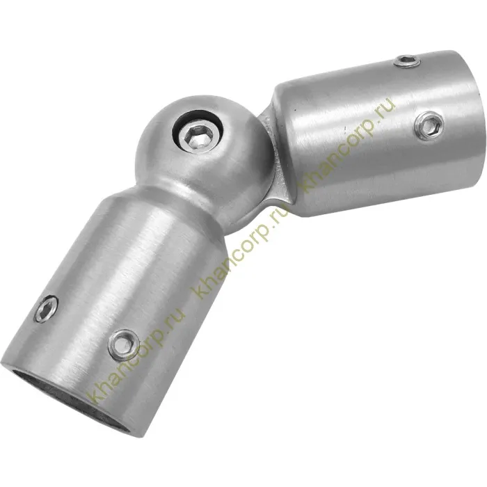 Соединитель FDC-13 трубы 19 90°-180°, нержавейка/матовый