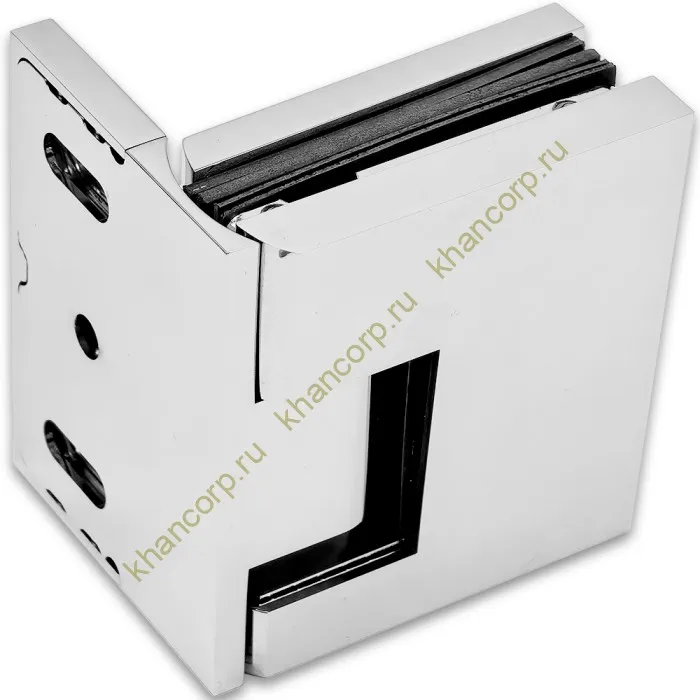 Петля Фурия FDP-240L стена-стекло 90° левая, с подъемным механизмом, латунь/хром