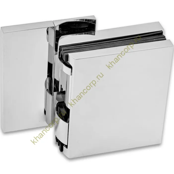 Петля Фурия FDP-240L стена-стекло 90° левая, с подъемным механизмом, латунь/хром