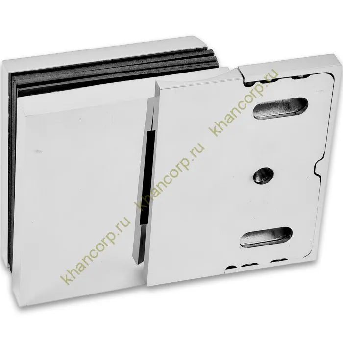 Петля Фурия FDP-240L стена-стекло 90° левая, с подъемным механизмом, латунь/хром