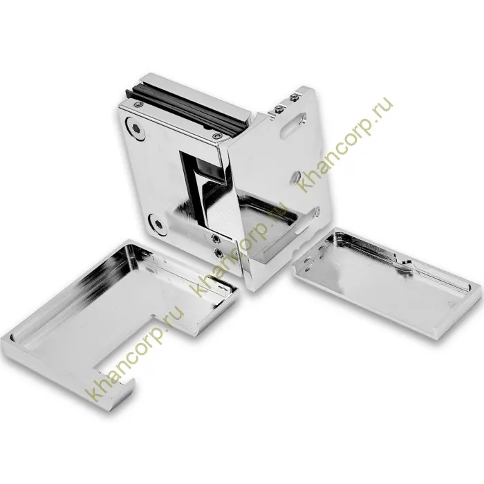 Петля Фурия FDP-240L стена-стекло 90° левая, с подъемным механизмом, латунь/хром