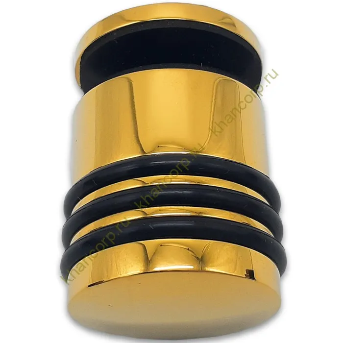 Ручка кноб Йота FDR-144 без резиновых торцов (односторонняя), латунь/золото