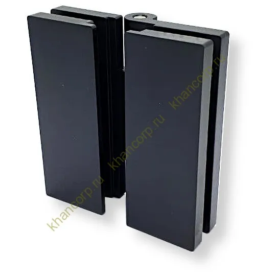 Петля Гера FDP-121 стекло-стекло 180˚, цинк/черный