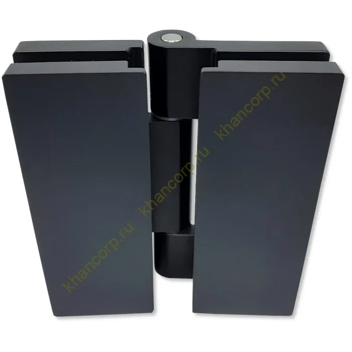 Петля Гера FDP-121 стекло-стекло 180˚, цинк/черный