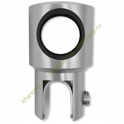 Держатель стекла FDC-11 трубы 19 сквозной 0°-360°, нержавейка/матовый