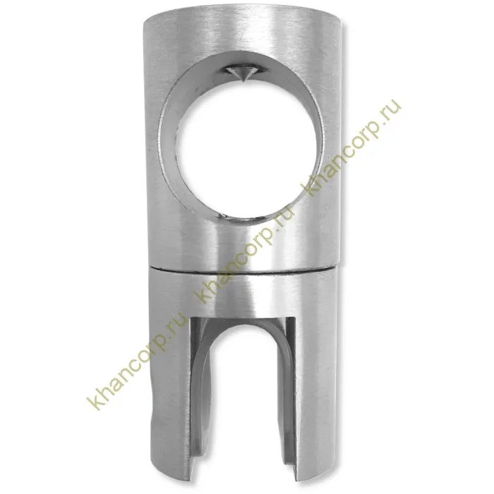 Держатель стекла FDC-11 трубы 19 сквозной 0°-360°, нержавейка/матовый