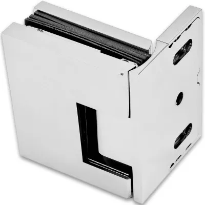 Петля Фурия FDP-240R стена-стекло 90° правая, с подъемным механизмом, латунь/хром