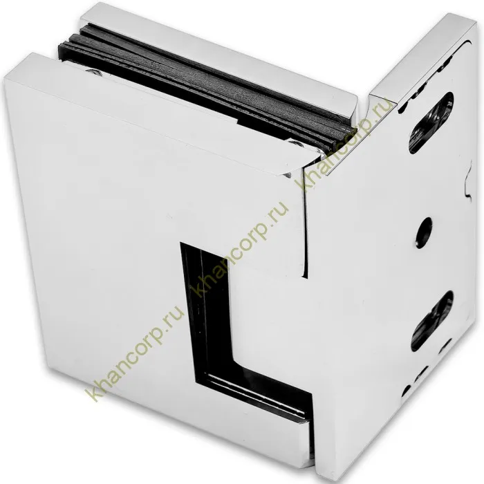 Петля Фурия FDP-240R стена-стекло 90° правая, с подъемным механизмом, латунь/хром