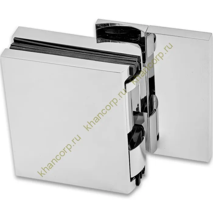 Петля Фурия FDP-240R стена-стекло 90° правая, с подъемным механизмом, латунь/хром