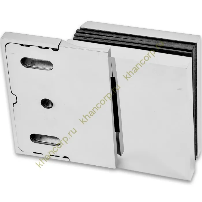 Петля Фурия FDP-240R стена-стекло 90° правая, с подъемным механизмом, латунь/хром