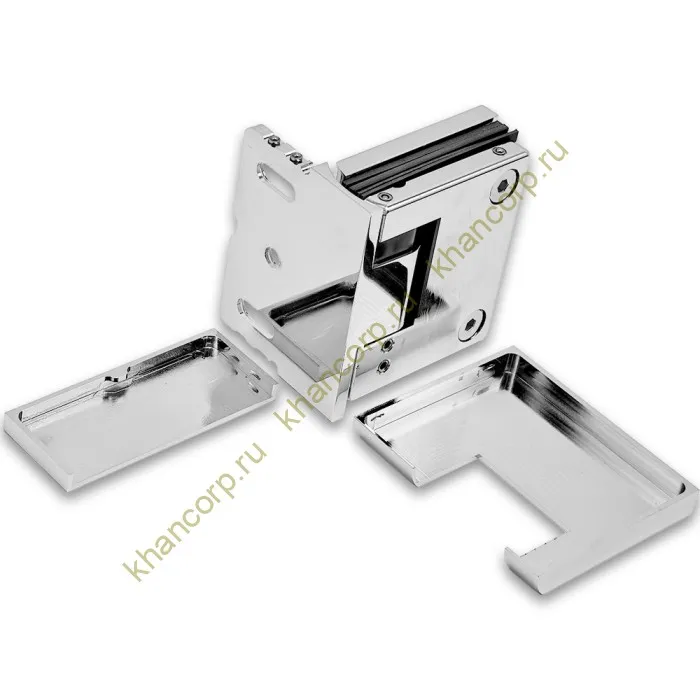 Петля Фурия FDP-240R стена-стекло 90° правая, с подъемным механизмом, латунь/хром