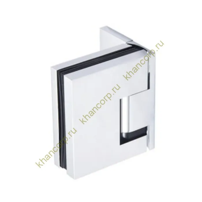 Петля Фурия FDP-240R стена-стекло 90° правая, с подъемным механизмом, латунь/хром