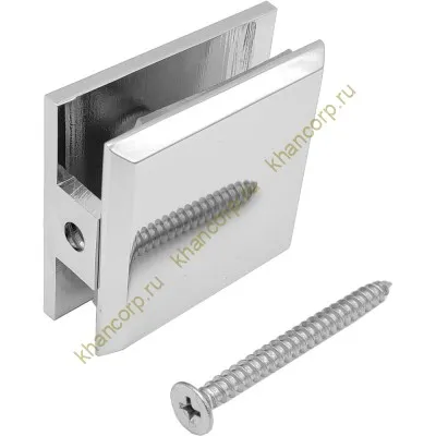 Коннектор Бета β FDK-22 стена-стекло 90˚, цинк/хром