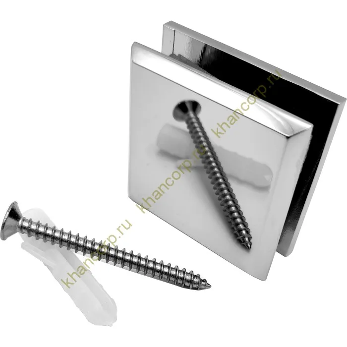 Коннектор Бета β FDK-22 стена-стекло 90˚, цинк/хром