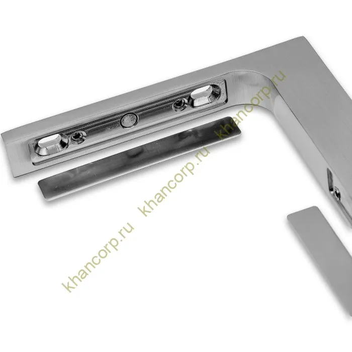 Угловой стабилизатор Диор FDK-5R стена-стекло 90˚ правый, нержавейка/матовый