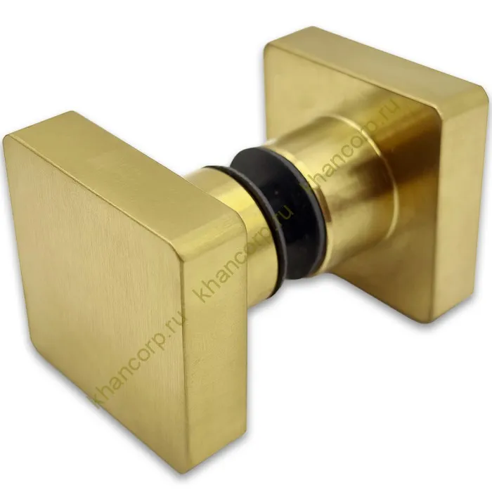 Ручка кноб FDR-30 квадратная, нержавейка/брашированное золото