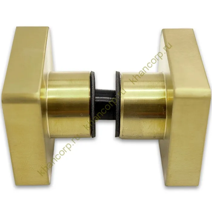 Ручка кноб FDR-30 квадратная, нержавейка/брашированное золото