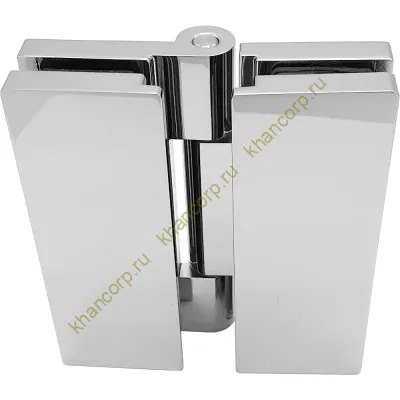 Петля Гера FDP-121 стекло-стекло 180˚, цинк/хром